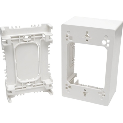 TRIPP LITE Single-Gang Surface-Mount Junction Box Wallplate In White