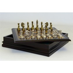 WORLDWISE IMPORTS 95985 Metal Staunton In Wood Chest By John Hansen