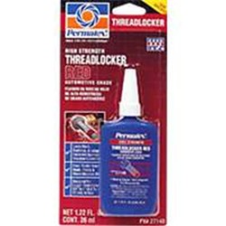 ITW PERMATEX 27140 Threadlocker Hi-Strength - 36 Ml In Red