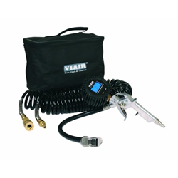 VIAIR 00044 Inflation Kit With 2.5 In. Digital Tire Gun Reads Up to 200 Psi � 30 Ft. Hose Carry Bag
