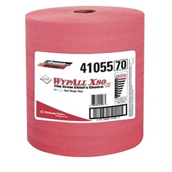 Kimberly-Clark KCC 41055 Wypall X80 Jumbo Roll Towel 12.5 x 13.4 - 475 Count in Red