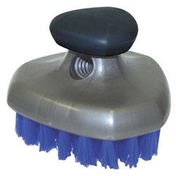 CARRAND 92014 Grip Tech Deluxe Tire Brush With Flow-Thru Pole Thread