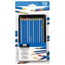 ROYAL BRUSH 422665 Watercolor Pencil Art Set-12 Pieces