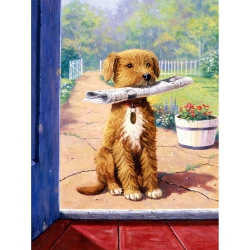 ROYAL Brush 422107 Junior Small Paint By Number Kit 8.75 In. X 11.75 In. -The News Boy