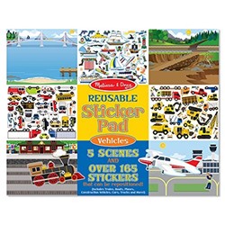 MELISSAANDDOUG Melissa And Doug 4199 Reusable Sticker Pad - Vehicles