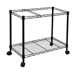 OCEANSTAR 1Mrc1491 Portable 1-Tier Metal Rolling File Cart Black�