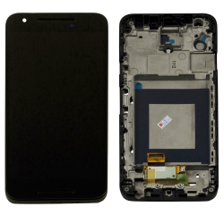 ESOURCE PARTS for Lg Nexus 5X Lcd Screen And Digitizer Assembly With Front Housing Replacement - In Black