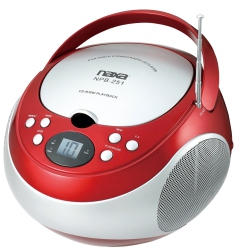 NAXA Npb251Rd Portable CD Player With Am-Fm Radio -Red