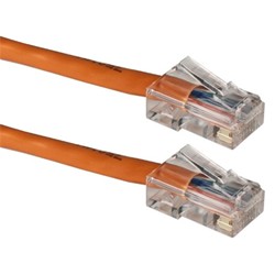 Ziotek CAT5e Enhanced Patch Cable Black W// Boot 7ft