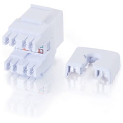 C2G 180 Degree Cat6 Rj45 Utp Keystone Jack - In White