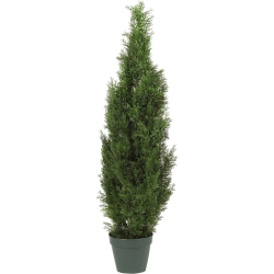 NEARLY NATURAL Indoor/outdoor 48" Cedar Tree Silk Tree In Green/green