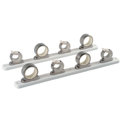 TACO MARINE Taco Metals F16-2752-1 4-Rod Hanger With Poly Rack Polished & Stainless Steel