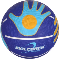 BADEN Skilcoach Training Learner Basketball - Coaching Size 5 Ball In Blue