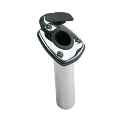 PERKO 1205Dp0Chr Fishing Rod Holder - Angled Flush Mount