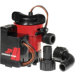 JOHNSON PUMP 05903-00 Cartridge Combo 1000Gph Auto Bilge Pump With Switch - 12V