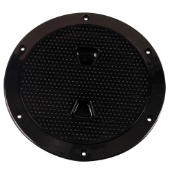 BECKSON MARINE Dp62-B Non - Skid Screw - Out Deck Plate In Black