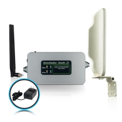 SMOOTHTALKER Stealth Z1 70Db High Power Dual-Band Building Cellular Signal Booster Kit. Covers Up to 10, 000 Sq. Ft