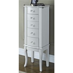 POWELL 929-521 Jewelry Armoire In White
