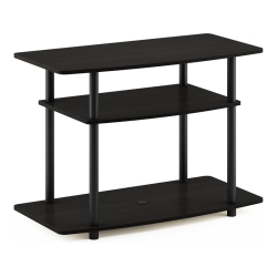 FURINNO Turn-N-Tube No Tools 3-Tier Tv Stands Espresso & - 23.3 X 31.5 X 15.8 In Black