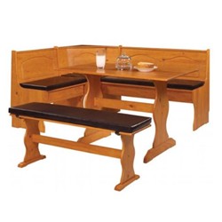 LINON HOME DECOR 90375Pvc-01-Kd Chelsea Cushion Set - Pvc Nook Not Included In Brown