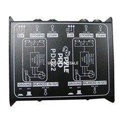 PYLE Pdc22 1/4 Dual Instrument to Balanced And Unbalanced Direct Box