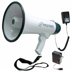 PYLE Pmp45R Professional Dynamic Megaphone With Recording Function-Detachable Microphone And Rechagable Batteries