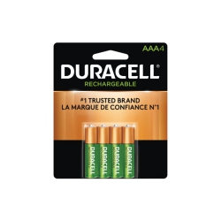 DURACELL Nlaaa4Bcd Rechargeable Nimh Batteries With Duralock Power Preserve Tech Aaa 4-Pack