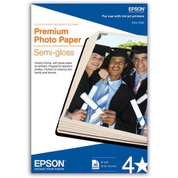 EPSON America S041982 Paper Premium Semigloss 4X6 40