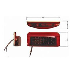 FASTNERS 00381Lm1 Led Tail Light With License Light