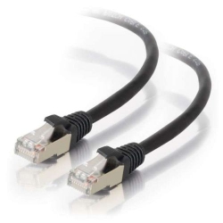 CABLES TO GO 28693 10Ft Shielded Cat 5E Molded Patch Cable In Black