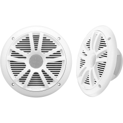 BOSS AUDIO Boss Mr6W Marine 6.5 In. Dual Cone Speakers - In White