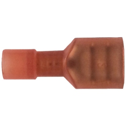 AMERCIAN TERMINAL American Terminal 80248 Nylon 0.25 In. Fully Insulated Quick-Disconnect Terminals - 22-18 Gauge Female
