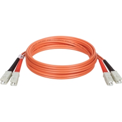 TRIPP LITE Fiber Optic Duplex Patch Cable 1Ft 2 X Sc 2 X Sc Fiber Optic Patch Cable Multimode N306-001 In Orange