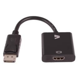 V7-CABLES V7 Cables Cbldphd-1N Displayport to HDMI Adapter Male & Female In Black