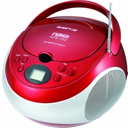 NAXA Npb252Rd Portable CD-Mp3 Player With Am-Fm Stereo -Red