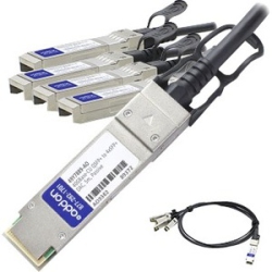 ADDON Ibm 49Y7889 Compatible Taa Compliant 40GBase-Cu Qsfp+ to 4Xsfp+ Direct Attach Cable (Passive Twinax, 5M)