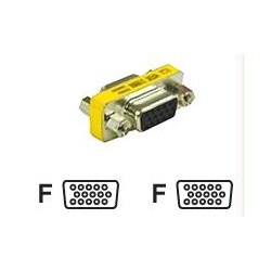 CABLES TO GO 18962 HD15 VGA F/f Mini Gender Changer Coupler