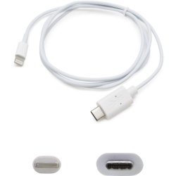 ADDON Add-On-Computer Peripherals USBc2Lgt1Mw 1 M USB 3.1 Type Male to Lightning Male Cable In White