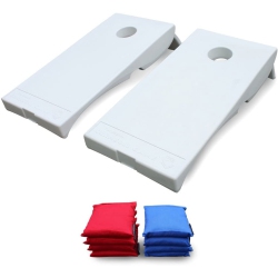 DRIVEWAY GAMES All Weather Corntoss Game - White, 48"x24"x8