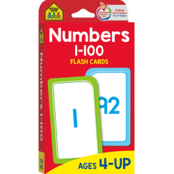 SCHOOL ZONE Publishing Szp04005 Numbers 1-100 Flash Cards
