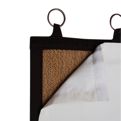 VERSAILLES - Bamboo Ring Top Thermal Insulated Panel Liner, 38" X 59", Off-White