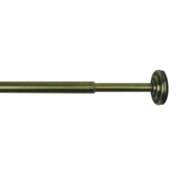 VERSAILLES - Tension Curtain Rod, Adjustable Length, Tool-Free Installation From 15" to 24", Brass