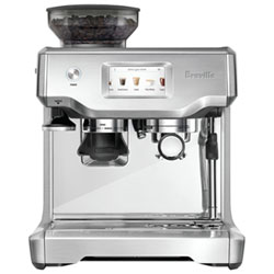 Breville Barista Touch Automatic Espresso Machine with Frother & Coffee Grinder - Black Truffle