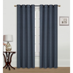 KOZY NICHE Jacquard Blackout Panel W 8 Grom (Linea) (Charcoal) (84")