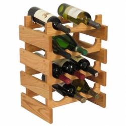 WOODEN MALLET 12 Bottle Dakota Wine Rack Light Oak Wr34Lo