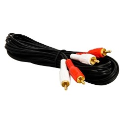 CMPLE Rca Stereo Audio Cable Male to Male -12 Ft