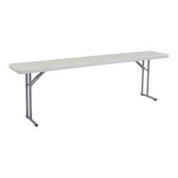 NATIONAL PUBLIC Folding Table - 18" X 96" X 2