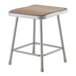NATIONAL PUBLIC 18" Stool With Hardboard Seat