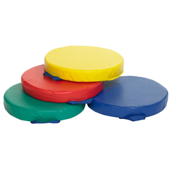 ECR4KIDS Softzone 4-Piece Round Carry Me Cushion - Assorted