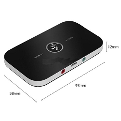 HYFAI Bluetooth 5.0 2-In-1 3.5MM Audio Transmitter Receiver, Wireless Audio Adapter for Headsets, Phones, Tv, Computers